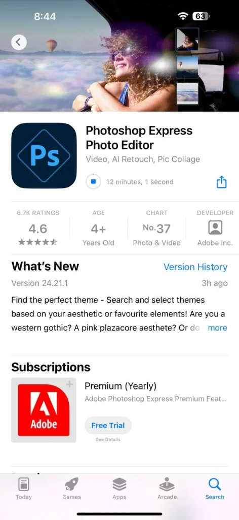 photoshop ios store