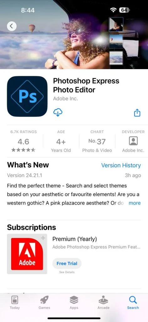 Photoshop ios store