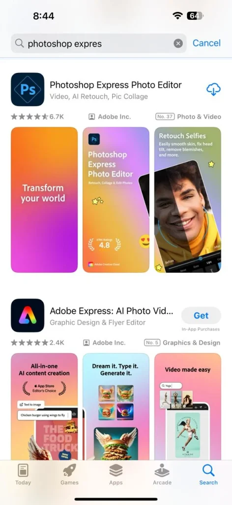 photoshop in ios store