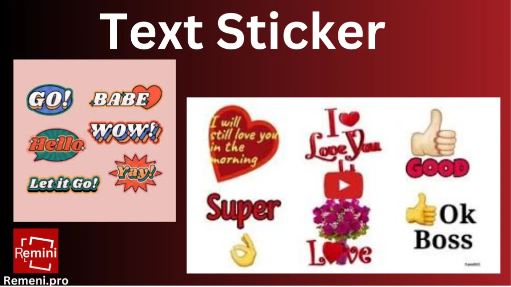 text sticker