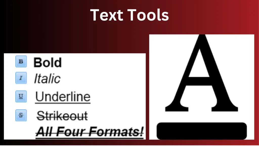 Text tools