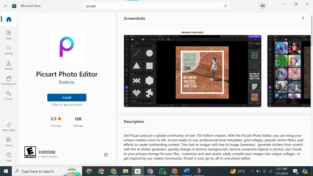 picsart microsoft store